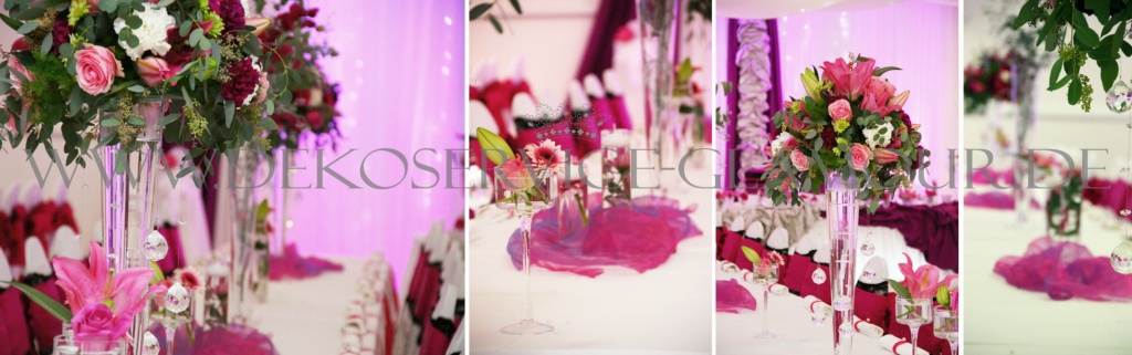 Schwarz pink dekoration kocher